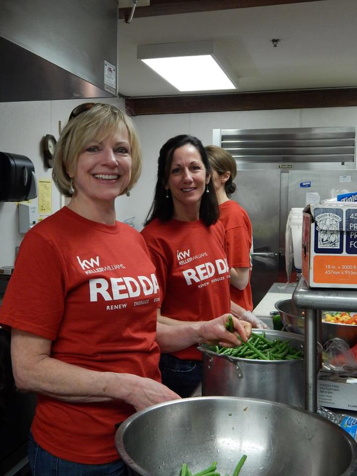 RED Day at Emmaus House Cooking in the Kitchen