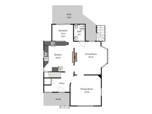 Floor Plan - 1st floor - 115 Elm St Andover, MA