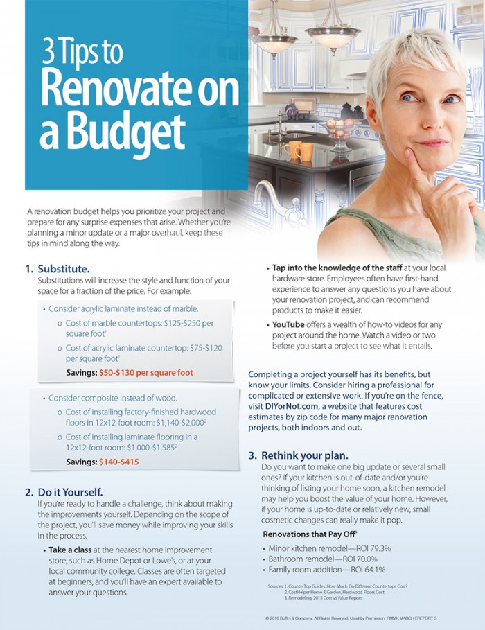 3 tips to renovate on a budget
