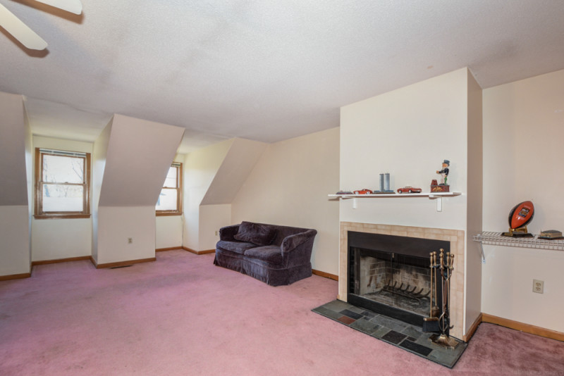 Bedroom with Fireplace - Condo in Tewksbury, MA