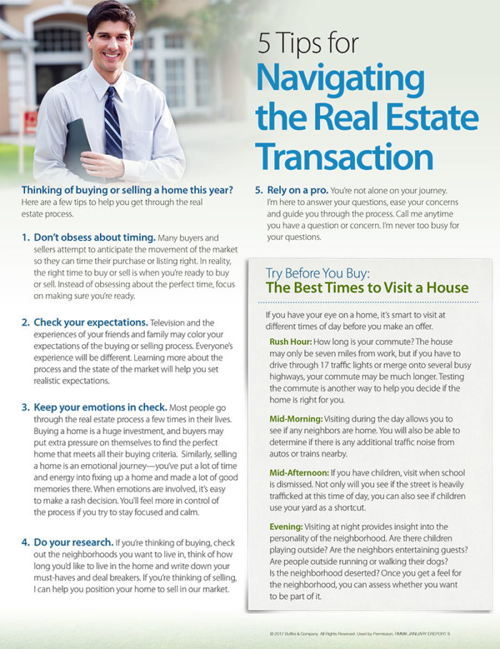 5 Tips for Navigating the RE Transaction