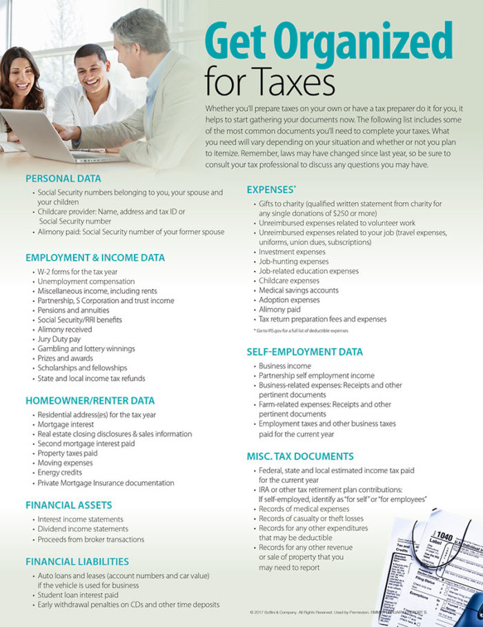Get Organized for Taxes